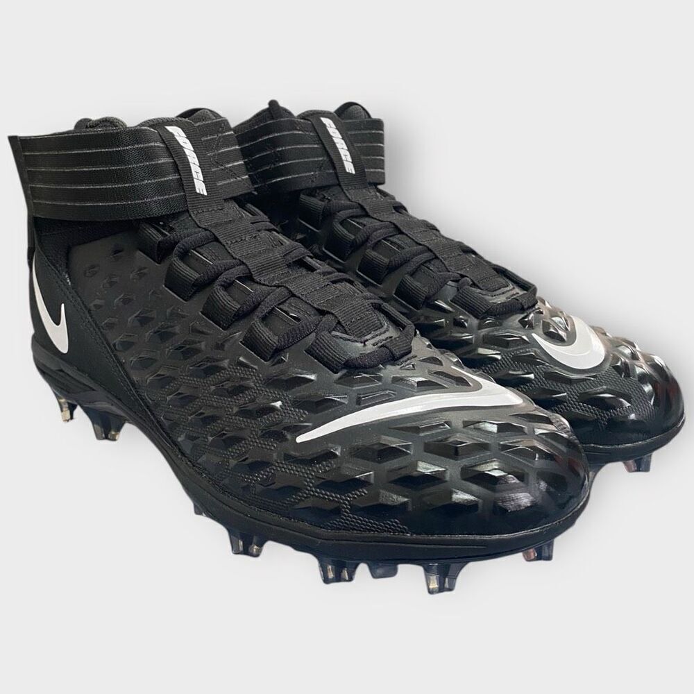 Nike Force Savage Pro 2 Black White Football Cleats AH4000-002 Mens size 10.5